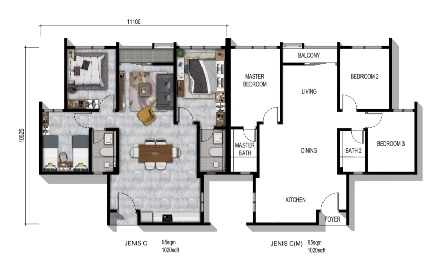 Parkland - The sea view apartment